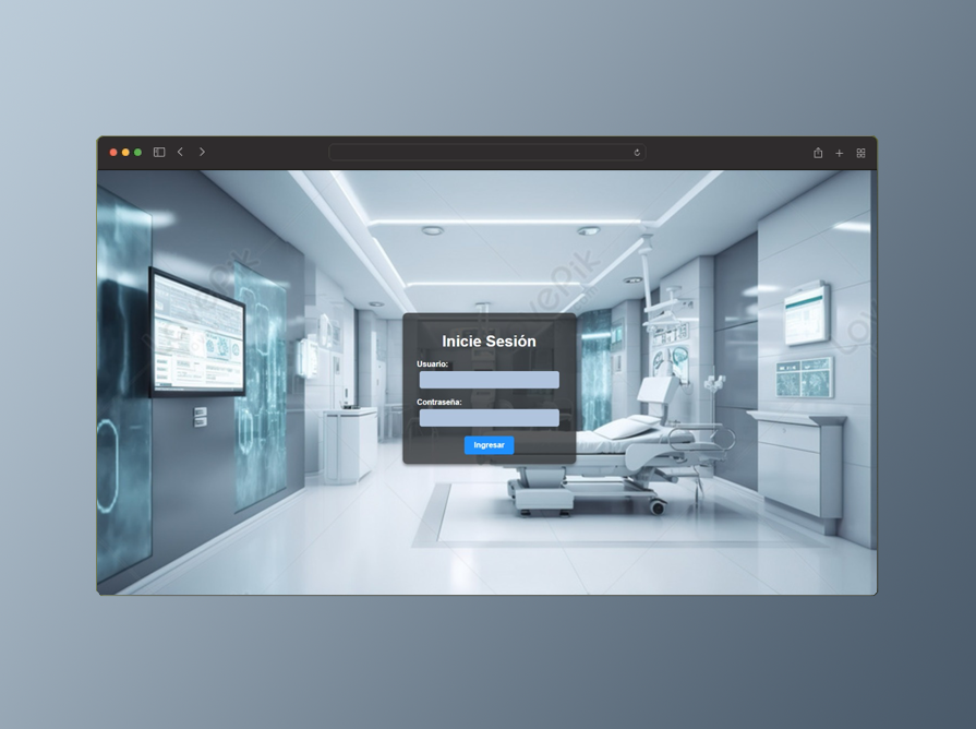 Captura del proyecto Hospital UTN FRGP